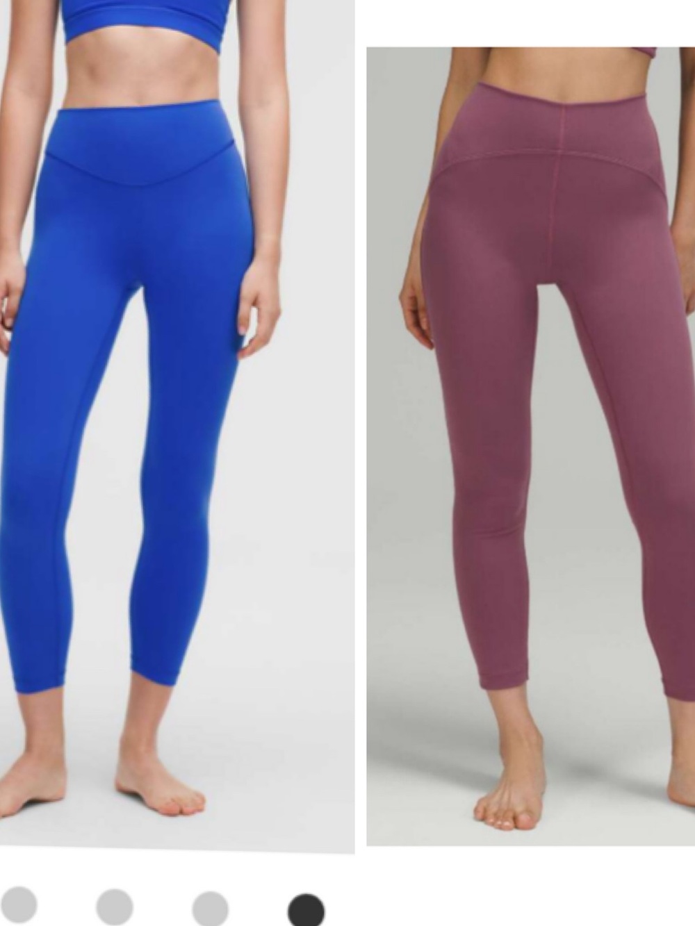 Bundle Lululemon Wunder Under SmoothCover and InStill High Rise Leggings 8